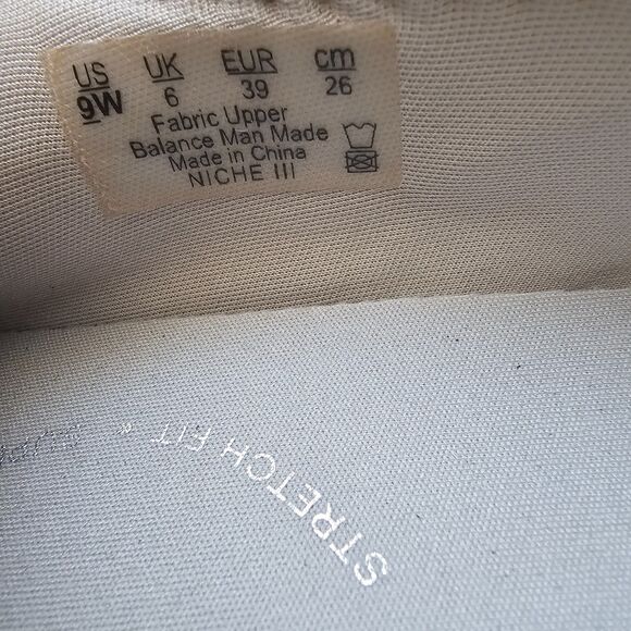 BZees Women's Niche III Ballet Flats US 9W Gray Stretch Knit Slip-On Washable - Picture 6 of 8